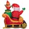 3.5ft. Airblown® Inflatable Santa and Elf in Sleigh